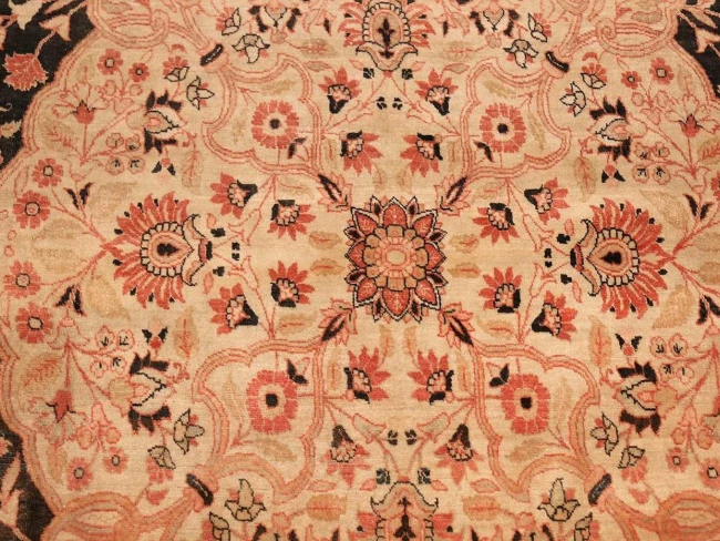 Antique oversized tabriz persian carpet by haji jalili 50262 medallion